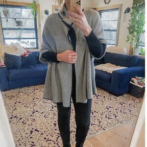 Cejon Gray oversized cape coat NWT